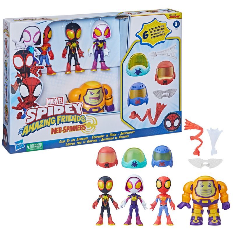 Conjunto-de-Mini-Figuras---Disney-Junior---Marvel---Equipe-Spidey-e-Zola---Hasbro-1