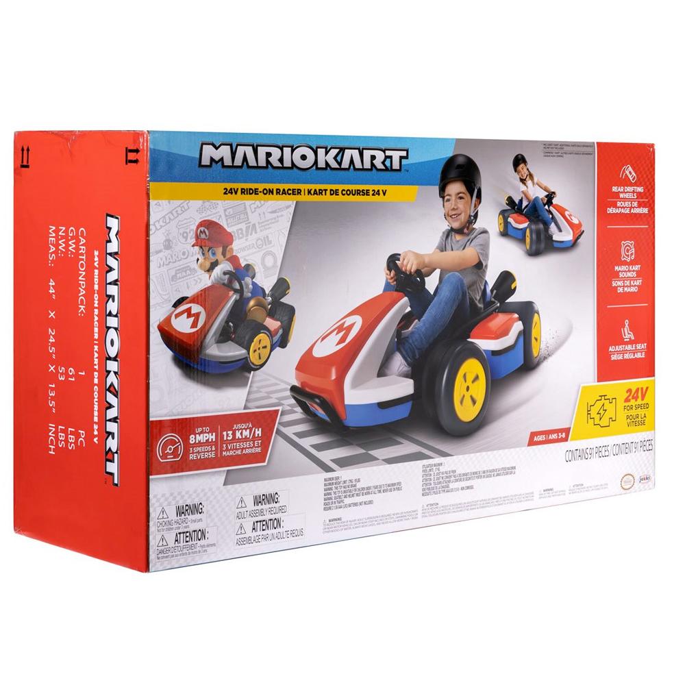 Carrinho Elétrico Infantil - Nintendo Kart 24V - Super Mario