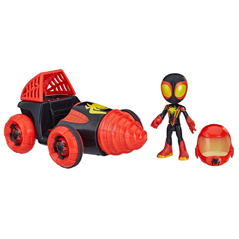 Conjunto-Carrinho-E-Figura---Marvel---Spidey-E-Seus-Amigos-Espetaculares---Miles-Morales---Hasbro-0