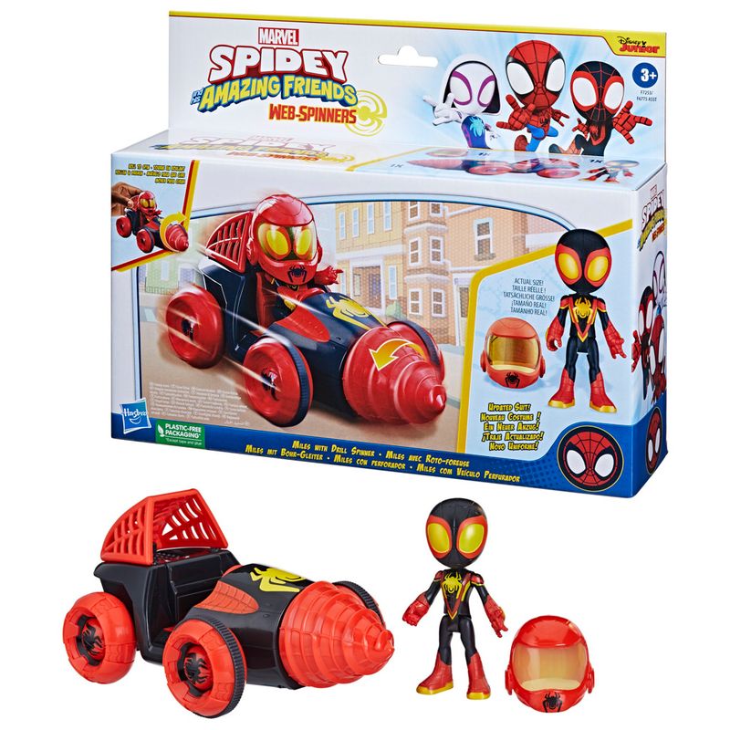 Conjunto-Carrinho-E-Figura---Marvel---Spidey-E-Seus-Amigos-Espetaculares---Miles-Morales---Hasbro-2