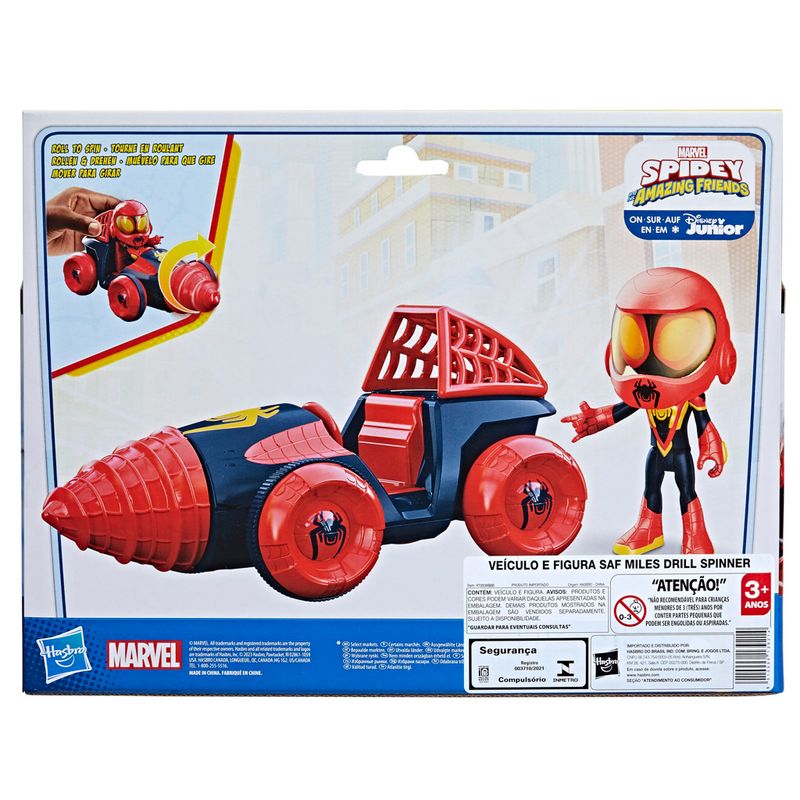 Conjunto-Carrinho-E-Figura---Marvel---Spidey-E-Seus-Amigos-Espetaculares---Miles-Morales---Hasbro-7