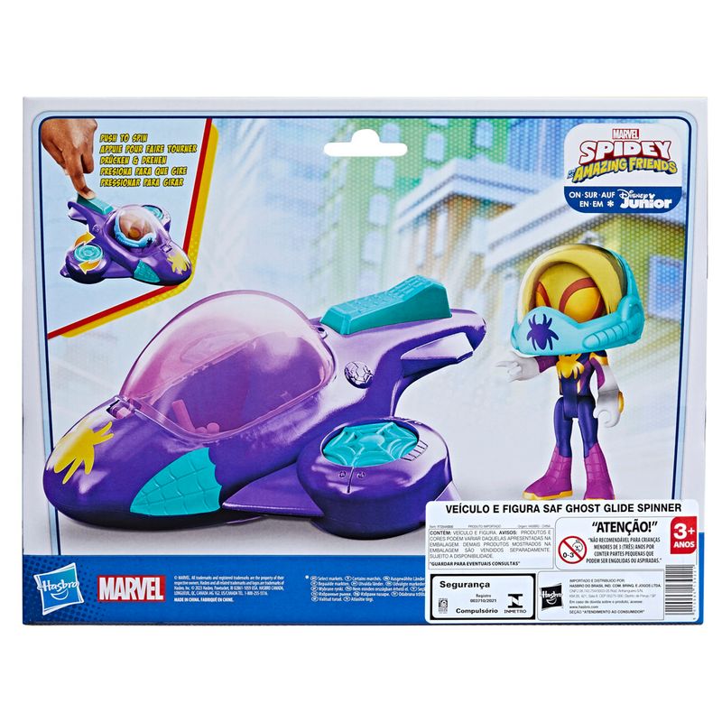 Conjunto Carrinho E Figura - Marvel - Spidey E Seus Amigos