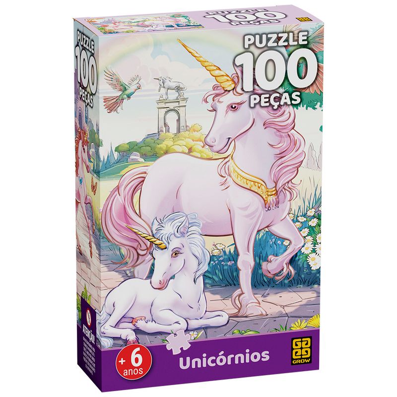 Quebra-Cabeca---DC-Comics---Unicornios---100--Pecas---Grow-0