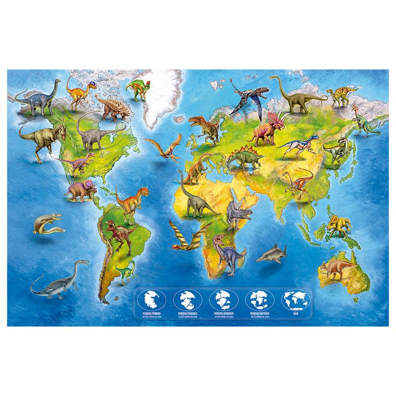 Quebra-Cabeca---Dinossauros-Do-Mundo---200-Pecas---Grow-2