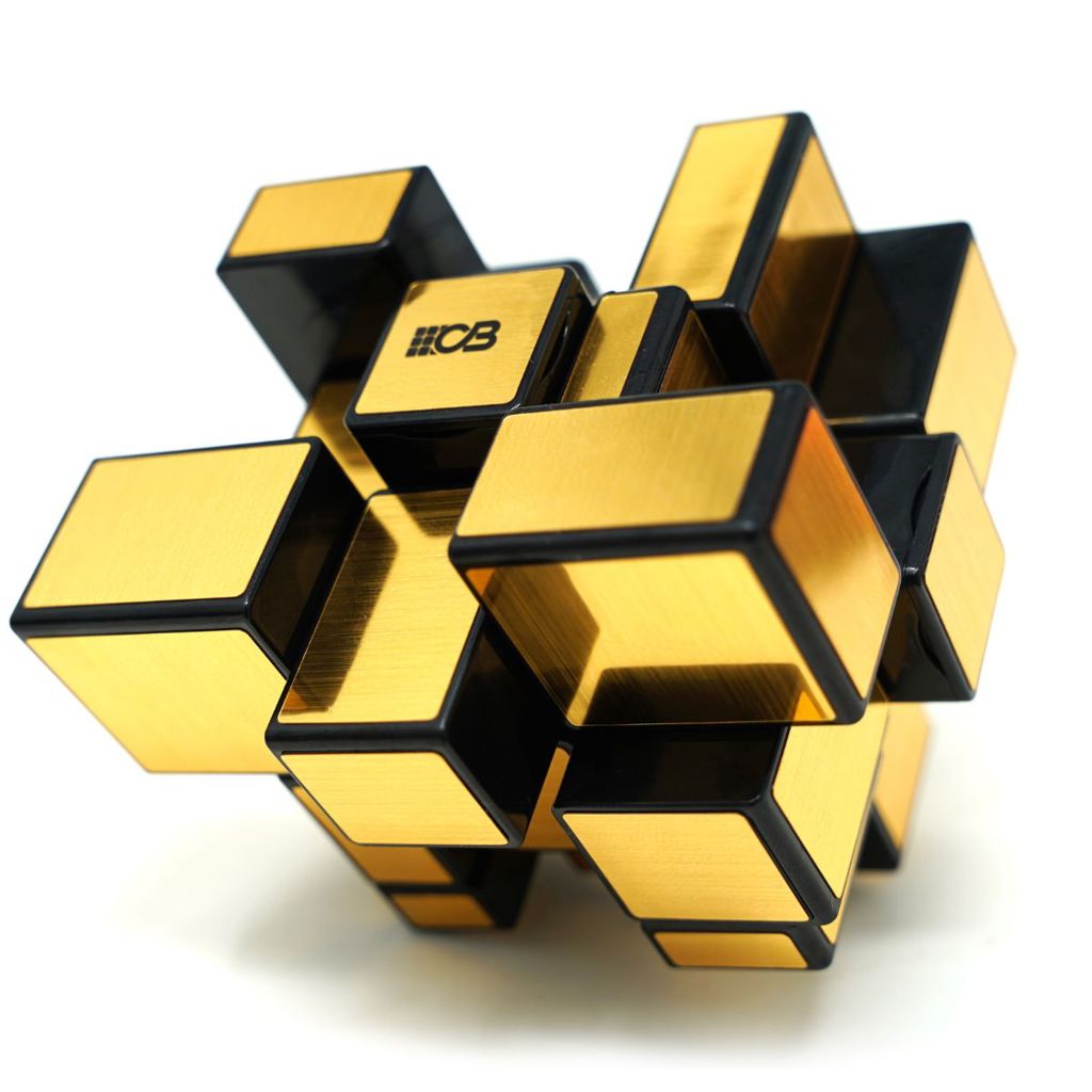 Cubo Mágico Profissional 3x3x3 Blocks Dourado Cuber Pro na Tyzu Toys