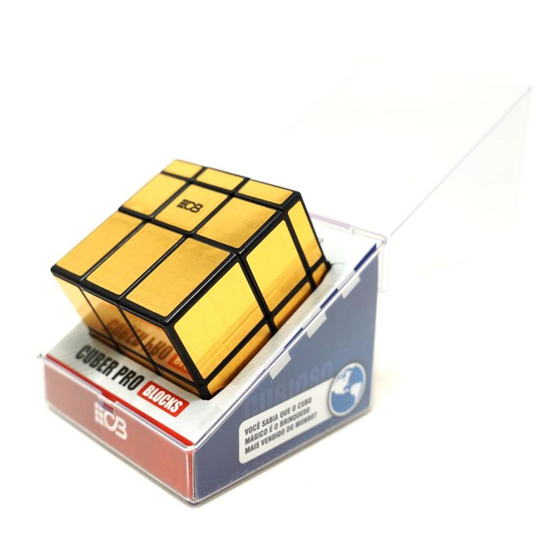 Cubo Mágico Profissional Blocks Dourado