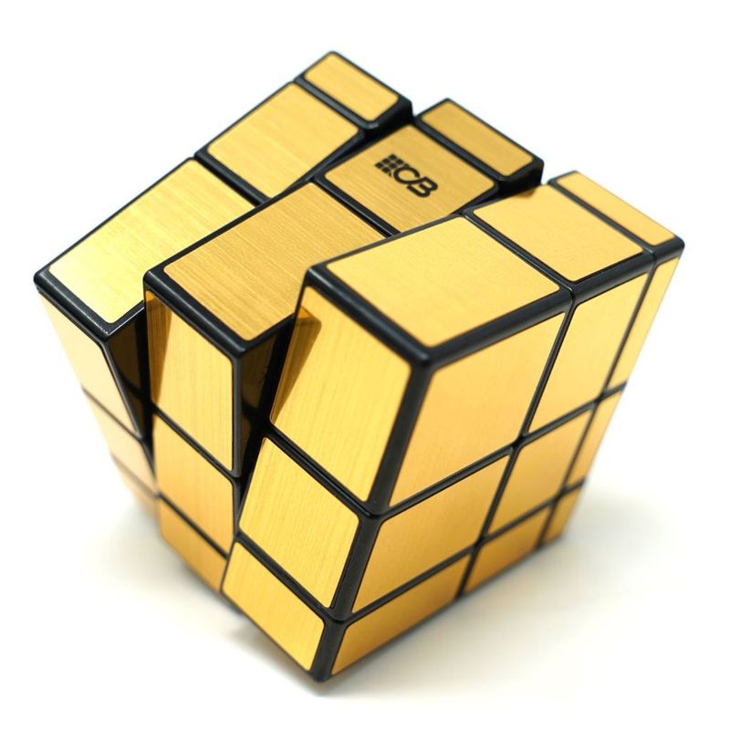 Cubo Mágico Profissional 3x3x3 Blocks Dourado Cuber Pro na Tyzu Toys