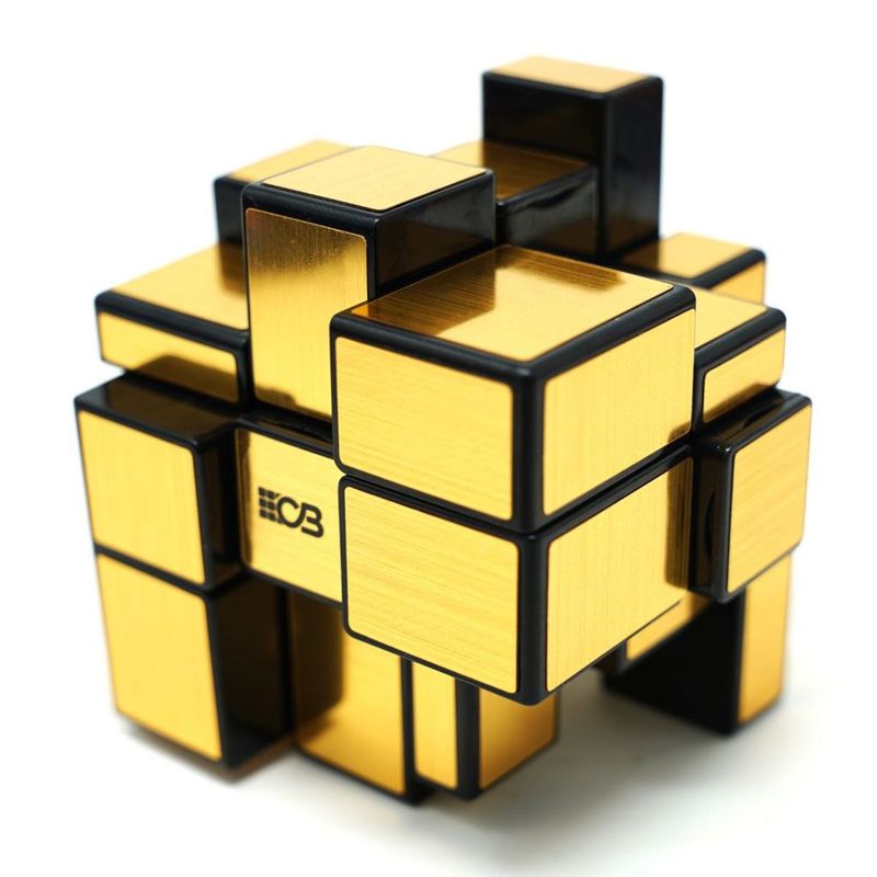 Cubo Mágico Profissional Blocks Dourado