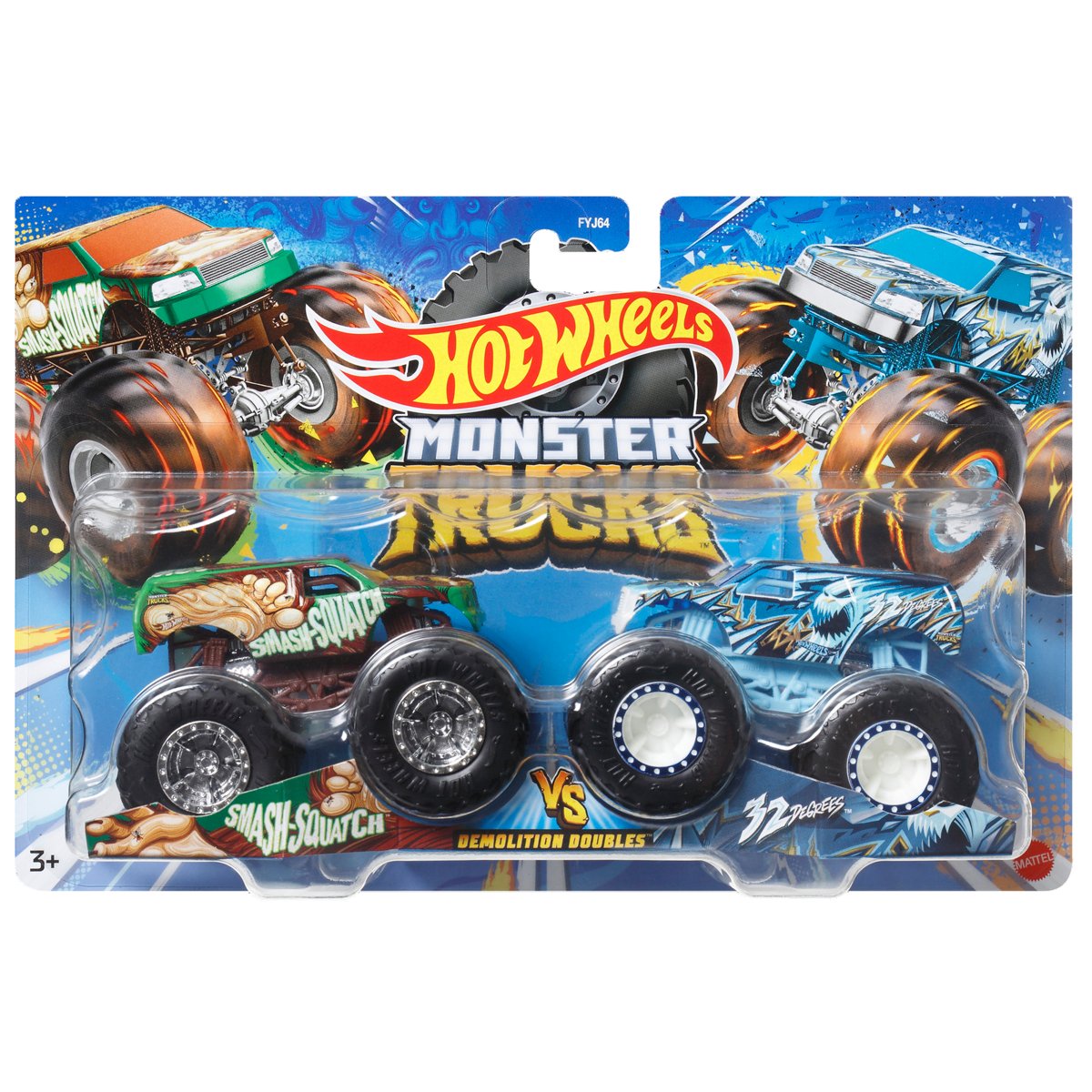 Hot Wheels Monster Trucks Arena Smashers Demo Derby Car Jump Challenge :  Target