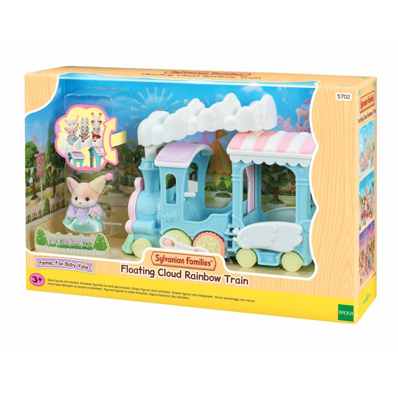 Sylvanian-Families---Conjunto---Trem-Arco-Iris-Flutuante-Na-Nuvem---Epoch-2