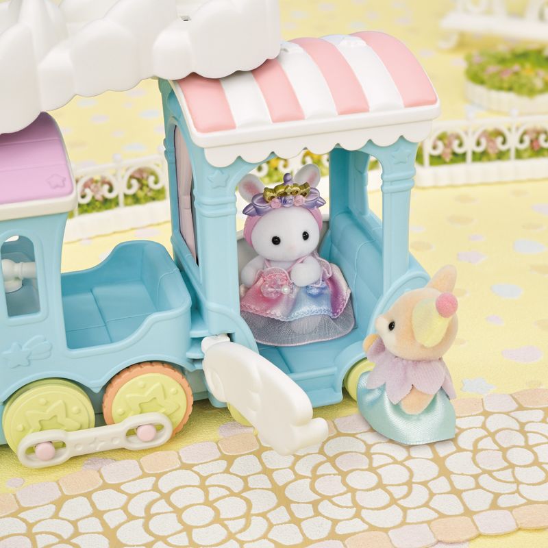 Sylvanian-Families---Conjunto---Trem-Arco-Iris-Flutuante-Na-Nuvem---Epoch-5