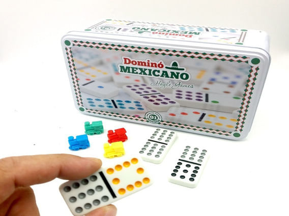 Happyyami 1 Conjunto Peças De Dominó Jogo De Dominó Para Adultos Dominó  Portátil Trem Mexicano Suporte De Dominó Clássico Jogo De Tabuleiro Jogo De  Xadrez Criança Pequena Plástico Vintage : : Brinquedos