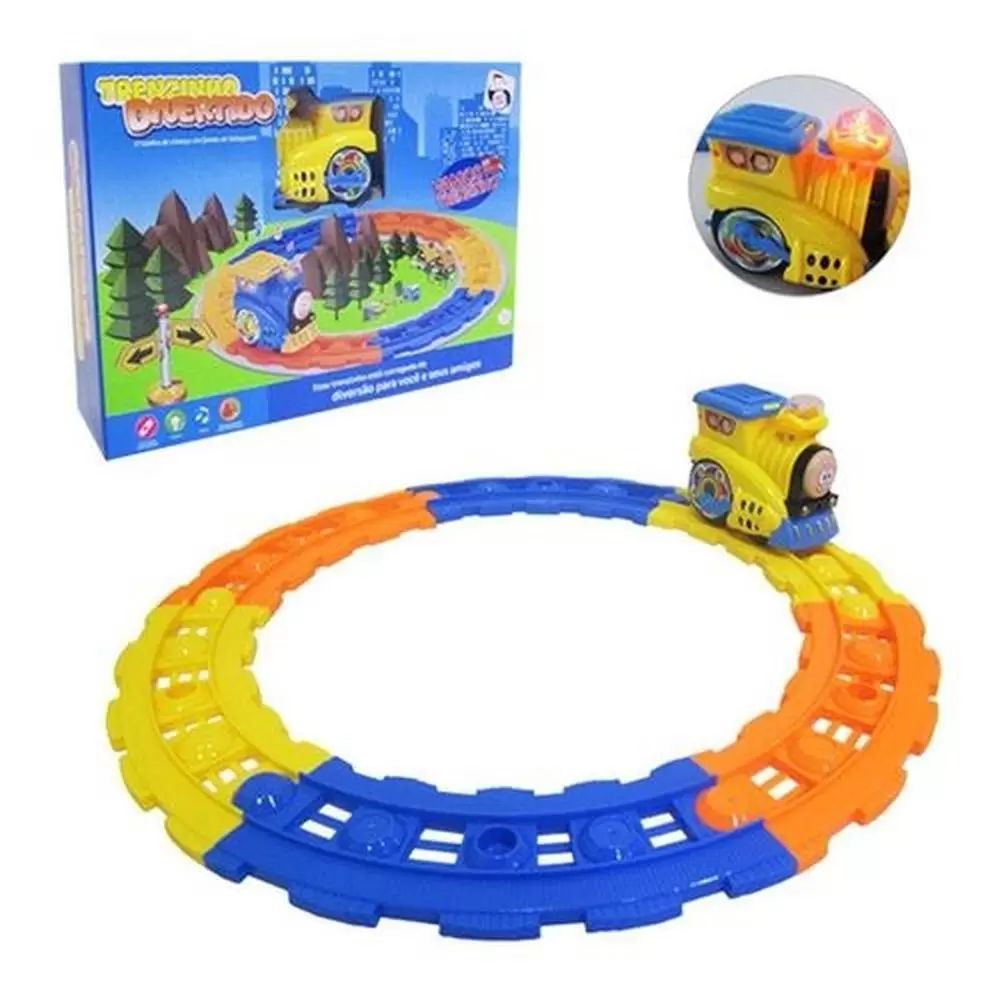 Brinquedo Infaltil trenzinho locomotiva carrinho Barato - Ri Happy