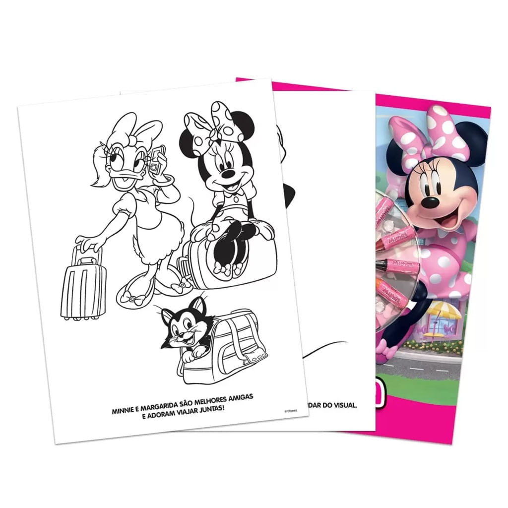 Kit 2 Revistas COLORIR PERSONAGENS DISNEY PINTE LEGAL e BRINQUE DISNEY com  2 caixinmhas de Lápis de Cor 6 Cores ou seja 12 lápis de cor Passatempo,  Jogos, Atividades, Pintar e Colorir