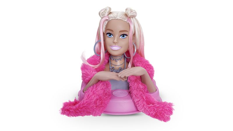 Busto De Boneca Com Acessórios - Barbie Styling Head Faces - Rosa - Pupee -  Lista Kids Todo Cartoes