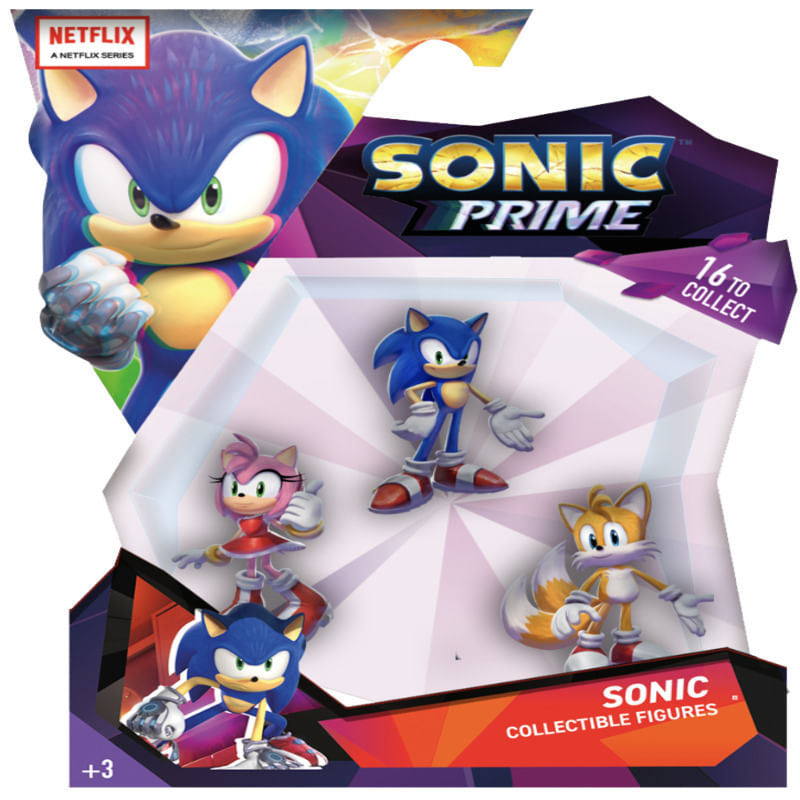 Conjunto de Mini Figuras de Ação - Coleção Prime - Sonic - Sortidas - Toyng