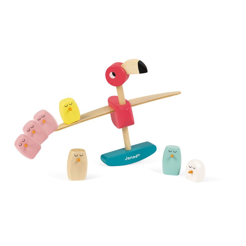 Brinquedo-Educativo---Janod---Jogo-Flamingo-Equilibrista---11-Pecas---Maped-2