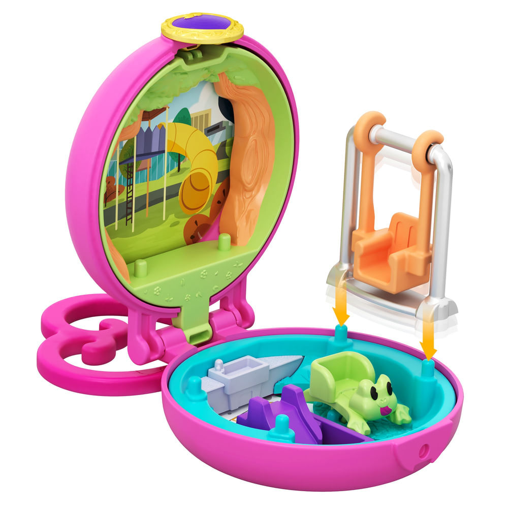 Playset e Mini Boneca - Polly Pocket - Diversão no Parque De Jogos - Mattel  - Ri Happy