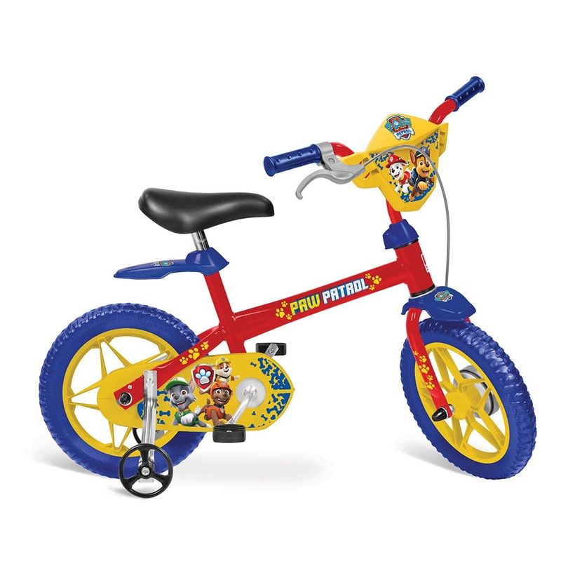 Bicicleta-Aro-12---Patrulha-Canina---Vermelho-Azul-e-Amarelo---Bandeirante-0