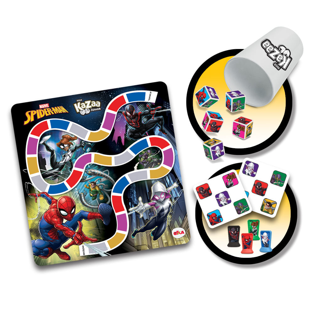 Jogo de Cartas - Batalha - Marvel - Spiderman - 2 a 4 Jogadores