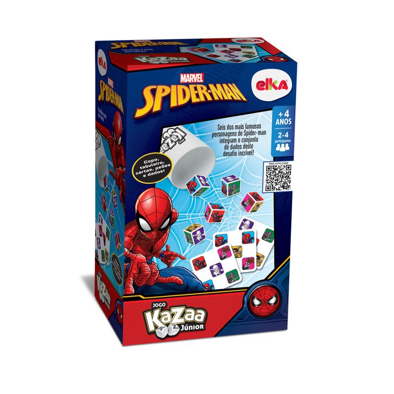 Jogo-de-Acao---Kazaa-Junior---Marvel---Spider-Man---De-2-a-4-Jogadores---Elka-1