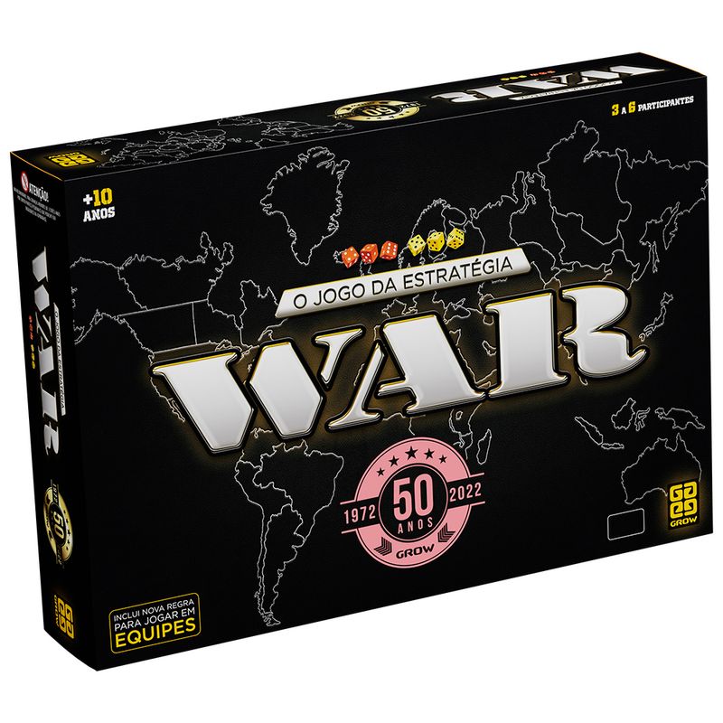 Jogo-de-Tabuleiro---War-50-Anos---3-a-6-Jogadores---Grow--0