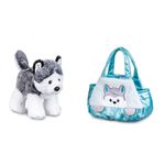 Pelucia-com-Acessorios---Cutie-Handbags---Husky---Azul---15-Cm---Multikids-0