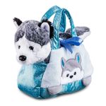 Pelucia-com-Acessorios---Cutie-Handbags---Husky---Azul---15-Cm---Multikids-2