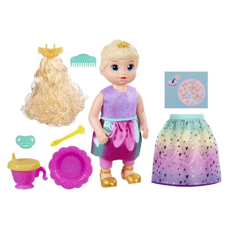 Baby Alive: Princess Ellie Grows Up! 15-Inch Doll Black Hair, Brown Eyes  Kids Toy for Boys and Girls