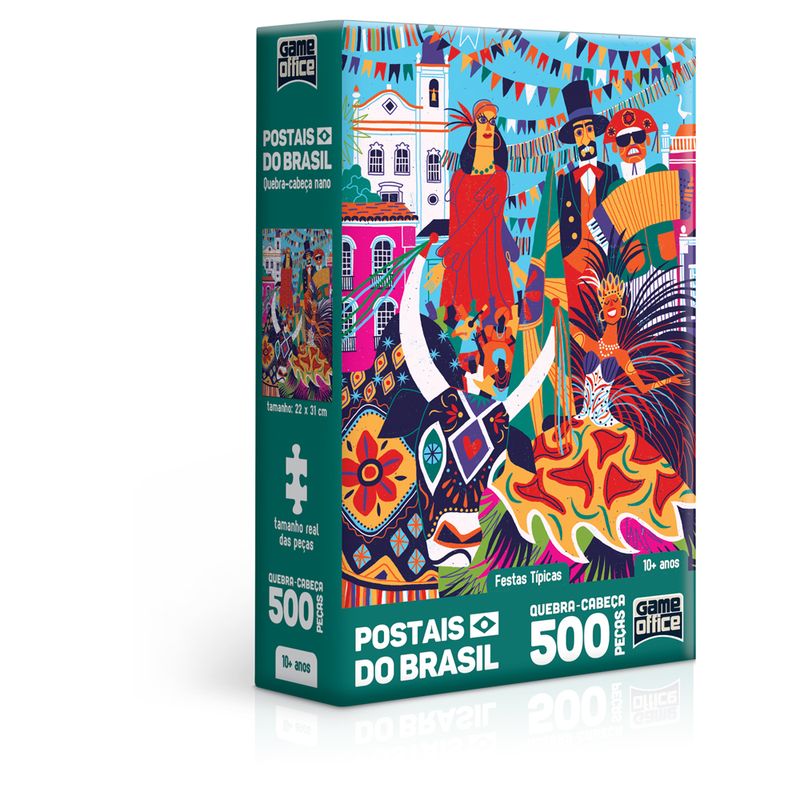Quebra-cabeca-Nano---500-pecas---Postais-do-Brasil---Festas-Tipicas---Game-Office---Toyster-0