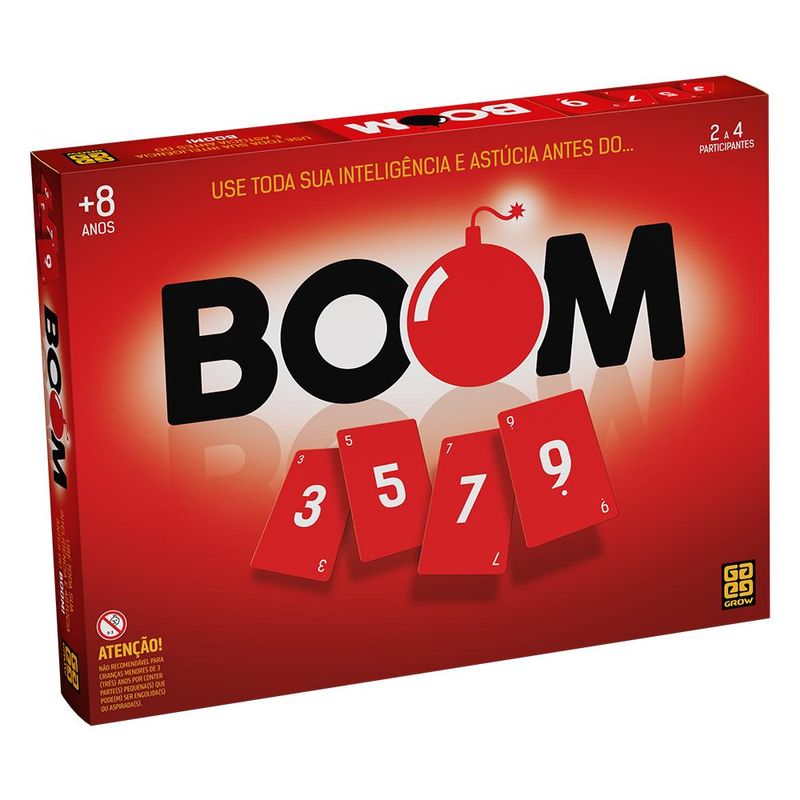 Jogo de Tabuleiro - Boom - De 2 a 4 Jogadores - Grow