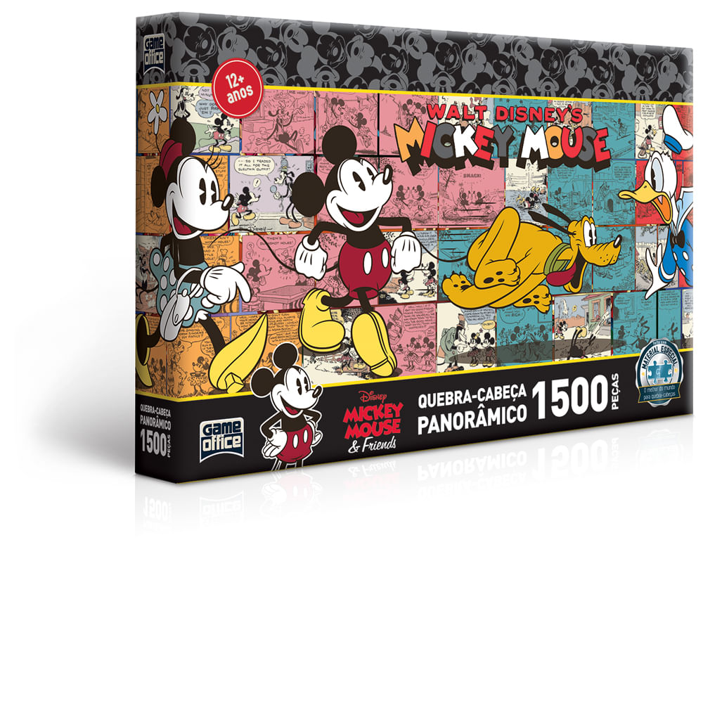 Quebra-Cabeça Panorâmico 1500 Peças - Turma do Mickey - Game Office -  Toyshow Tudo de Marvel DC Netflix Geek Funko Pop Colecionáveis
