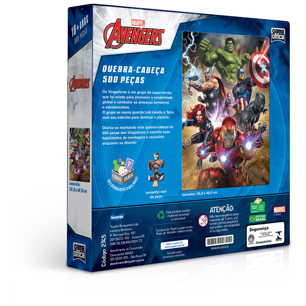 Jogo Quebra Cabeça Puzzle 500 Peças Disney Pixar - Grow - Toyshow Tudo de  Marvel DC Netflix Geek Funko Pop Colecionáveis