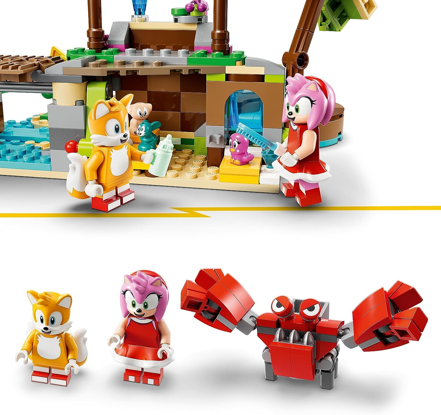 Lego Sonic Ilha de Resgate Animal da Amy 76992 - Star Brink Brinquedos