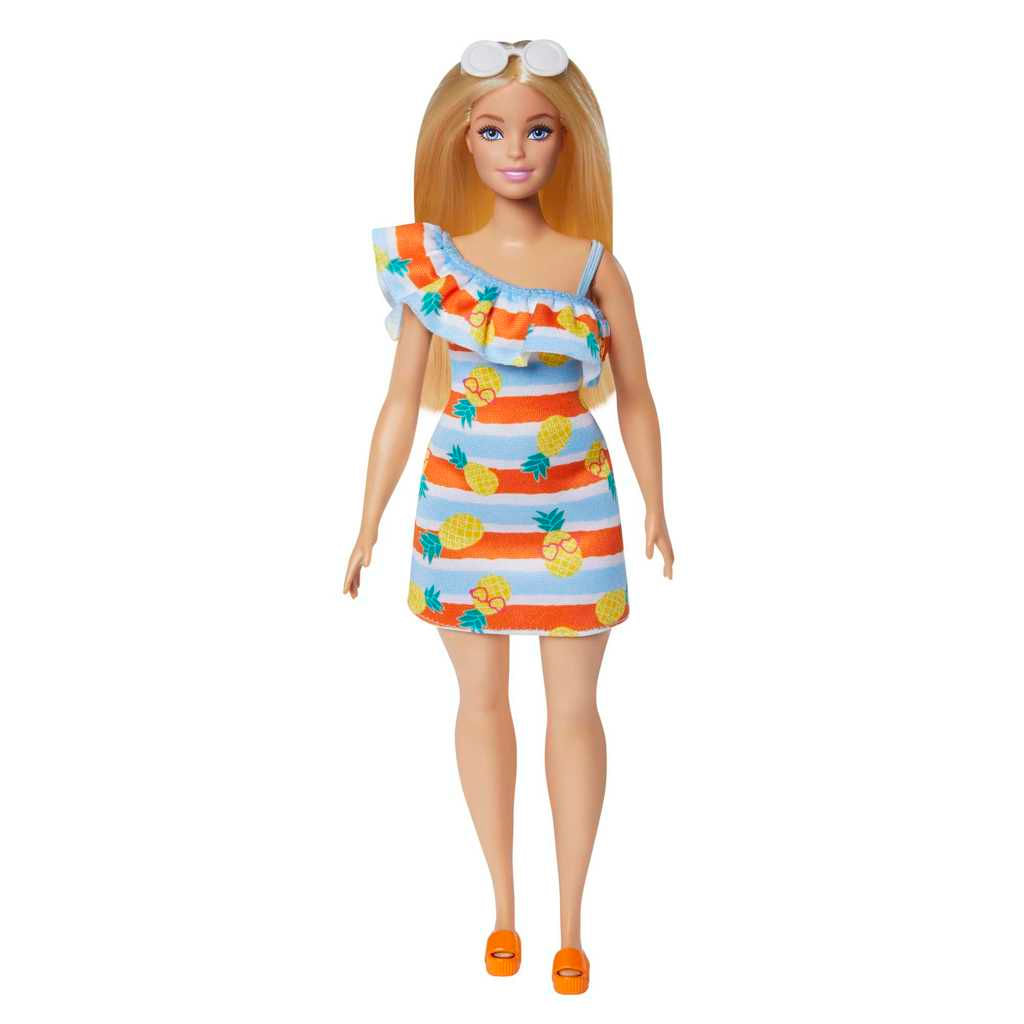 Mini Boneca - Barbie - Extra Mini Minis - Listras Abacaxi - Mattel - Ri  Happy