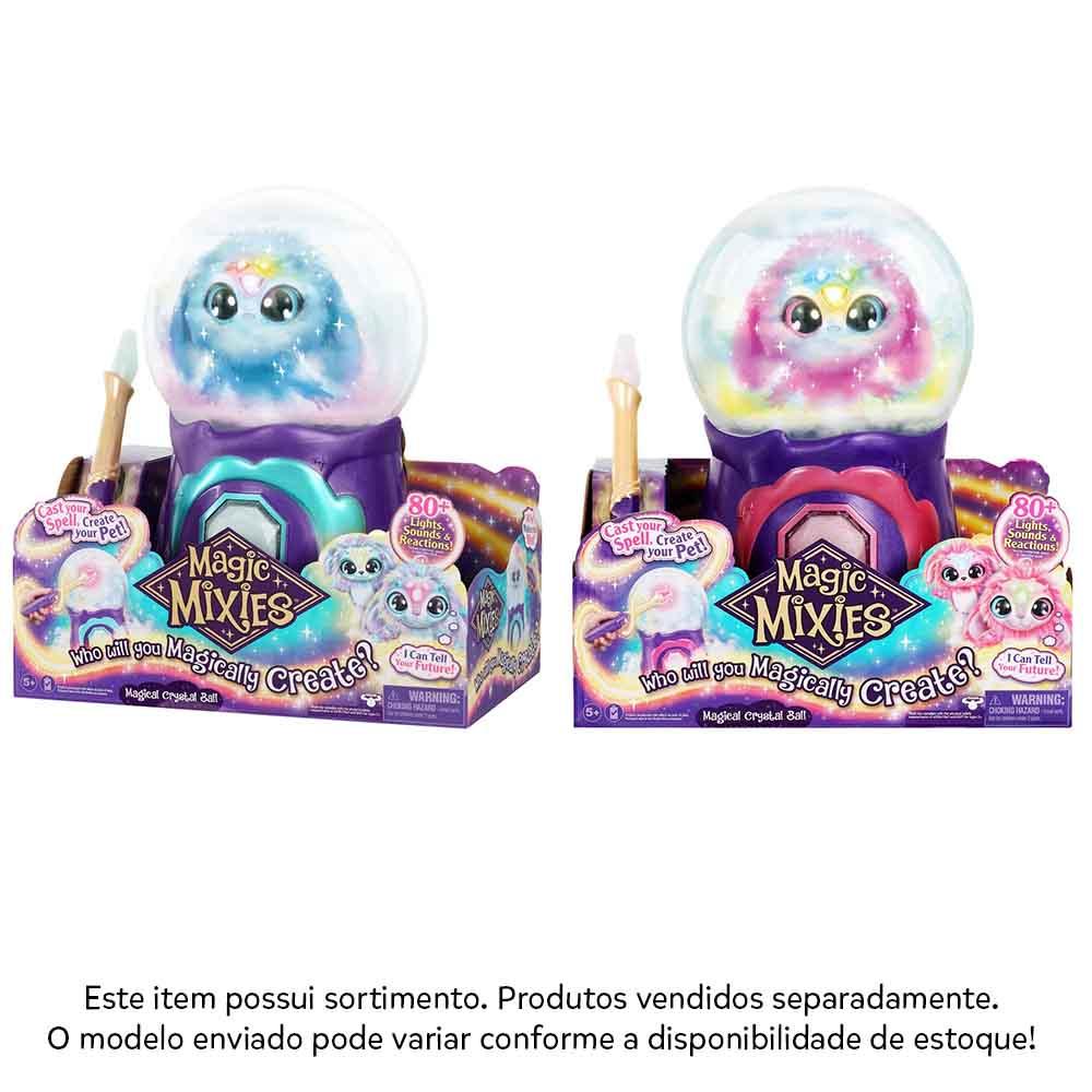 Bola de Cristal com Pelúcia Interativa - Magic Mixies - Rosa - Com