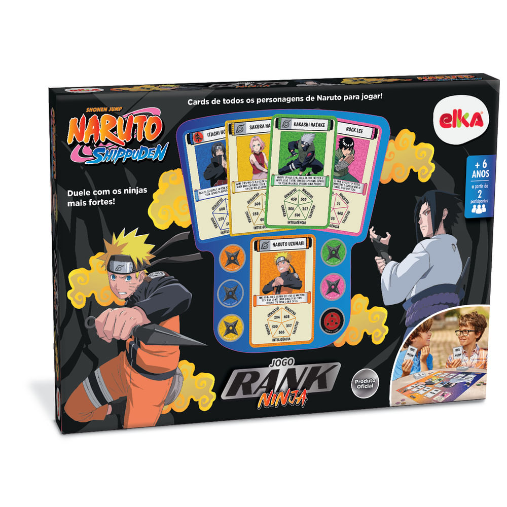 Jogo de Cartas - Naruto - Shippuden - Rank Ninja - Número de Jogadores 2 -  Elka - Ri Happy