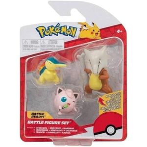 Figuras de Ação - Pokémon - Cydaquil - Jigglypuff - Pikachu