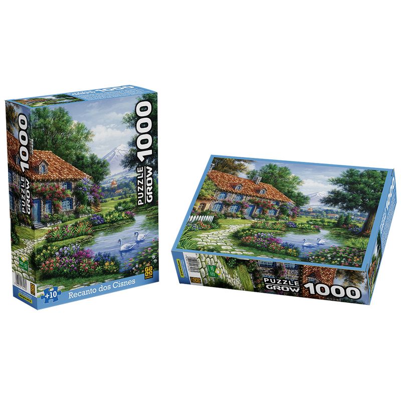 Combo Paisagens Grow Quebra Cabeça Puzzle 1000 Peças