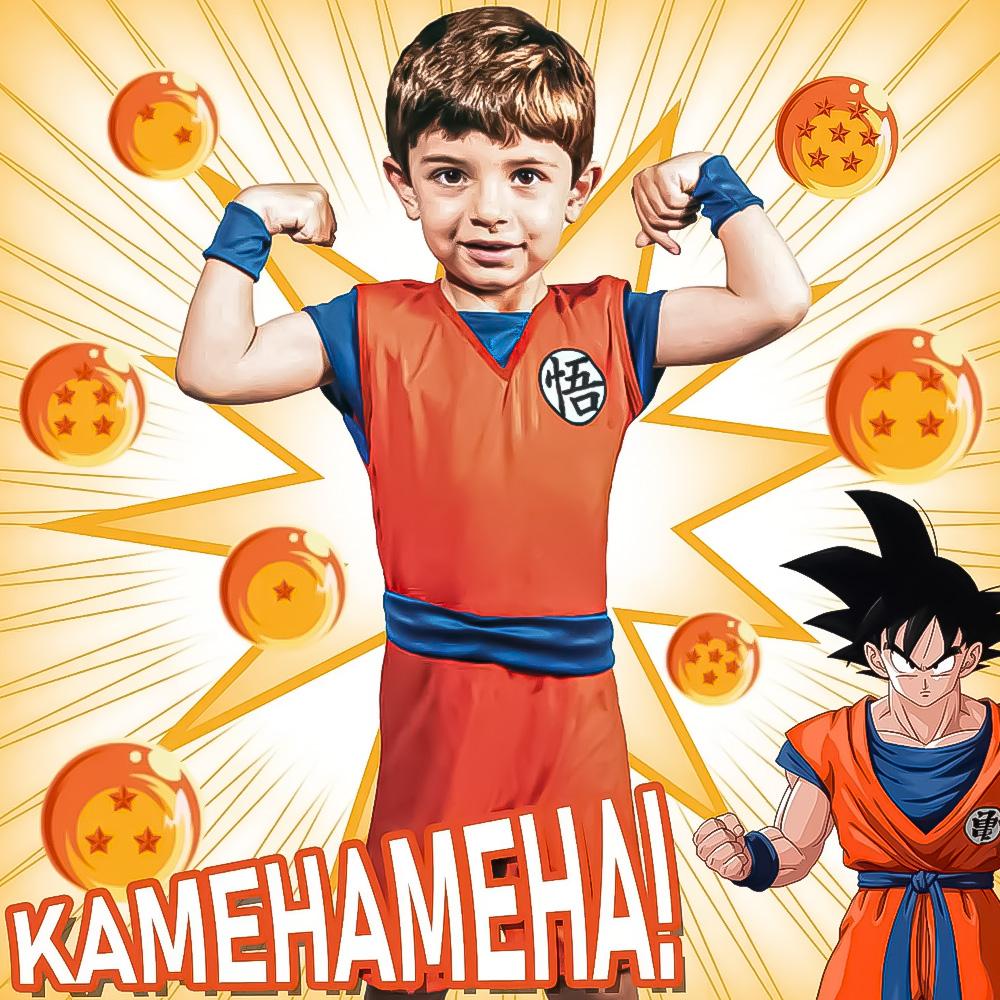Fantasia Infantil Desenho Dragon Ball Anime Herói Goku P M G - Novabrink -  Fantasia - Magazine Luiza