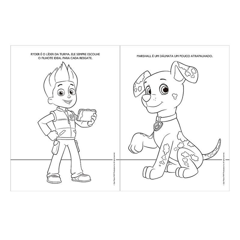 Patrulha Canina: Prontos para Colorir