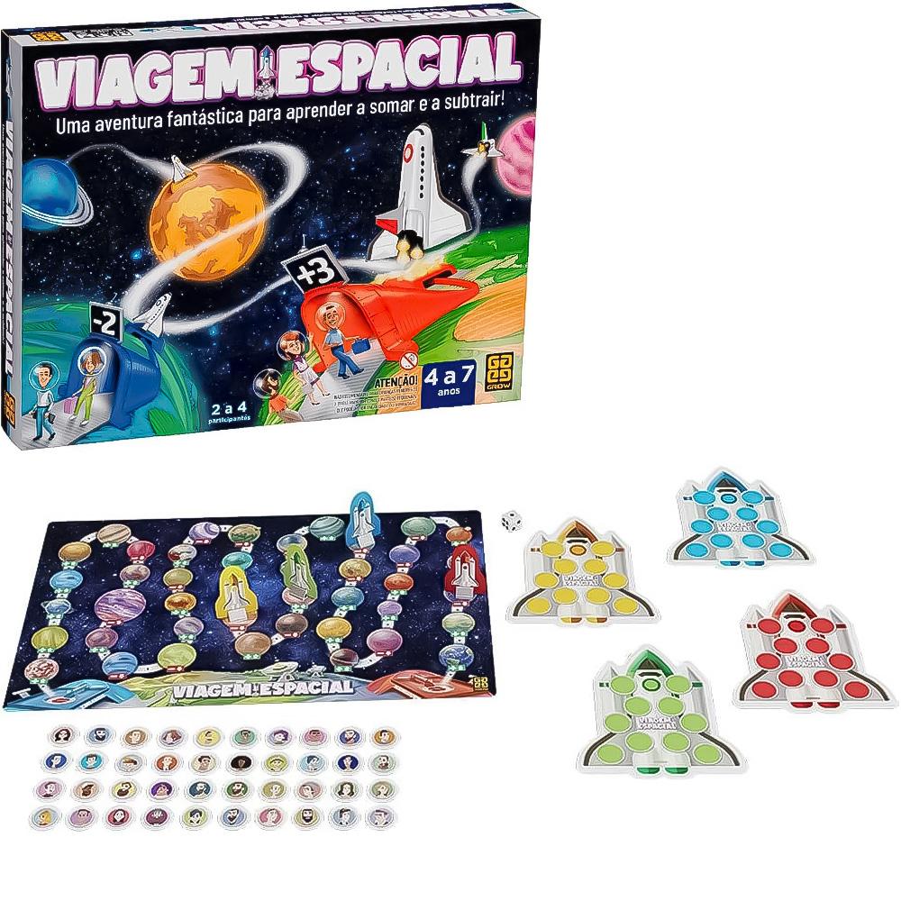 Jogo Viagem Espacial + 4 Anos Grow 04057 - Papelaria Criativa