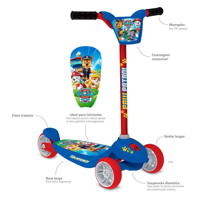 Patinete-Skatenet-Patrulha-Canina---Bandeirante---Azul-1