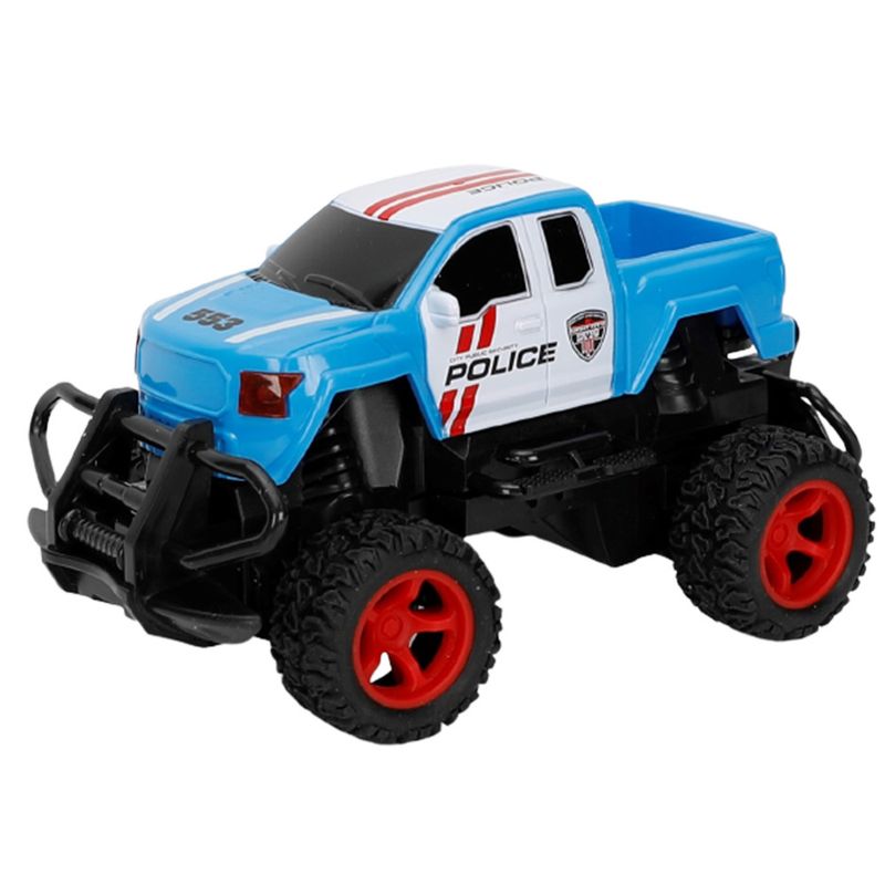 Carrinho-Com-Controle-Remoto---Racing-Control-Tracker---Escala-1-16---Policia---Multikids---Azul-0
