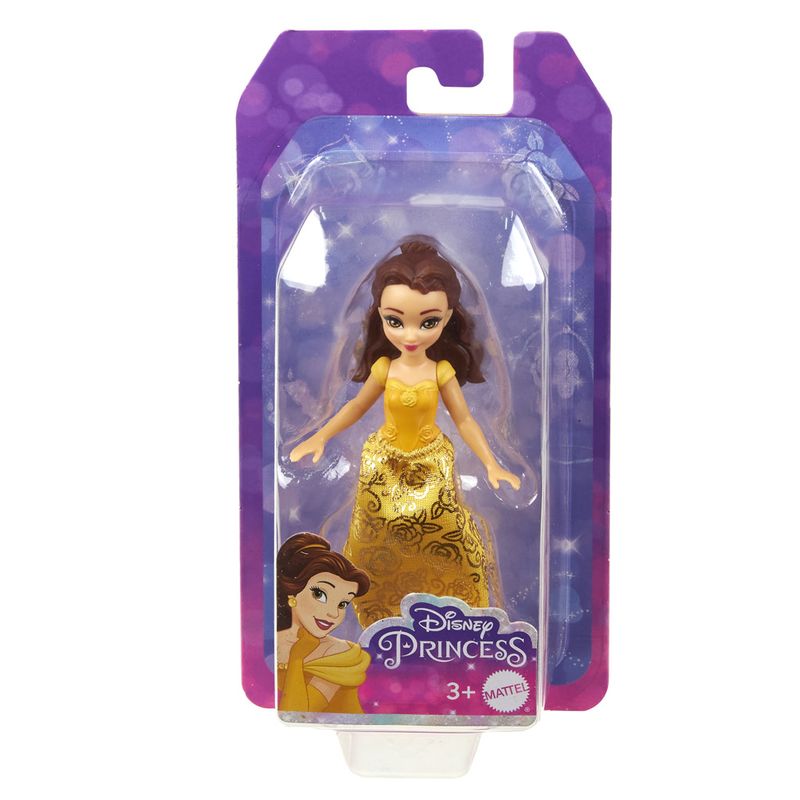 Mini-Boneca---Disney-Princesas---Bela---Amarelo---Mattel-2