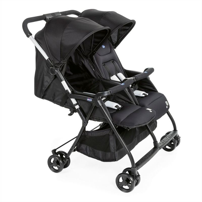 Carrinho-de-Bebe-para-Gemeos---Chicco---Ohlala-Twin---De-0kg-a-15kg---Preto-1