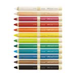 Giz-de-Cera-e-Apontador---Ecogiz---12-Cores---Faber-Castell--1