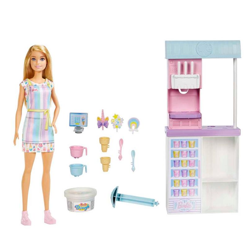 Boneca-Articulada-com-Acessorios---Barbie---Sorveteria---Mattel-1