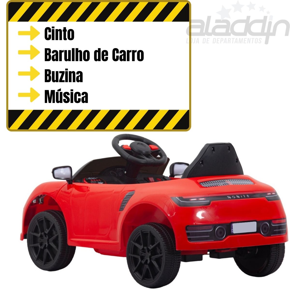 CARRO DE CORRIDA POLÍCIA CONTROLE REMOTO INFANTIL C/ SIRENE LUZ E SOM  ESTILO PROFISSIONAL - Ri Happy