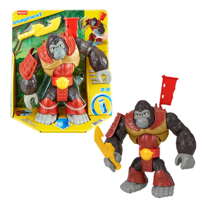 Figura-Articulada---Imaginext---Mundo-Aventura---Gorila-Samurai---Mattel-0